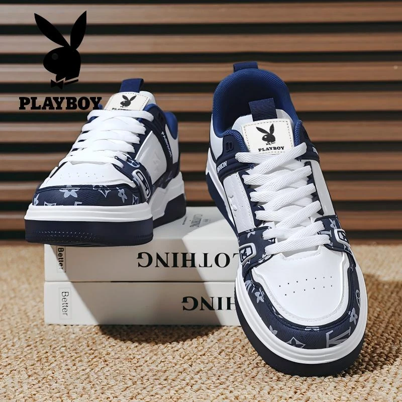 花花公子鞋子男款秋季新款韩版休闲板鞋英伦风百搭干净感痞帅男鞋