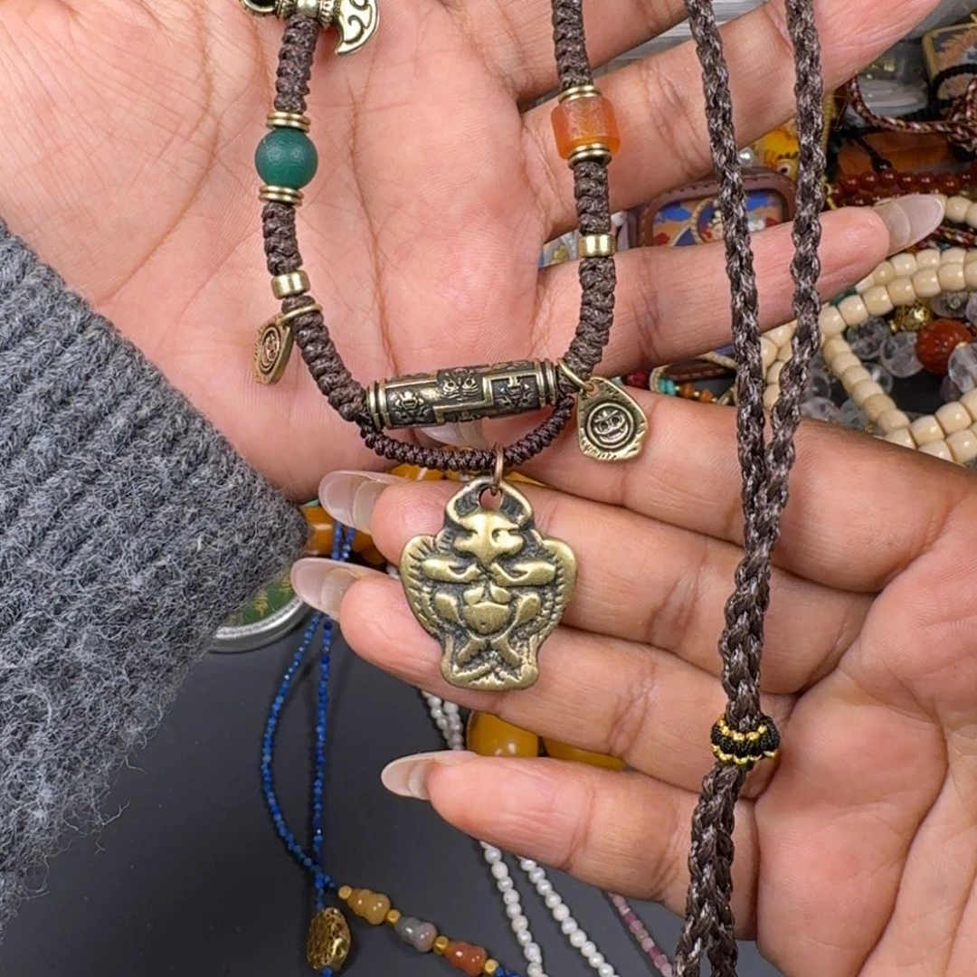 泥塑A***a藏式风格彩绘泥塑擦擦