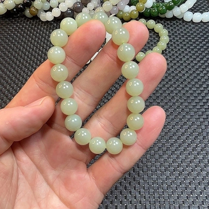 和田玉未镶嵌手链