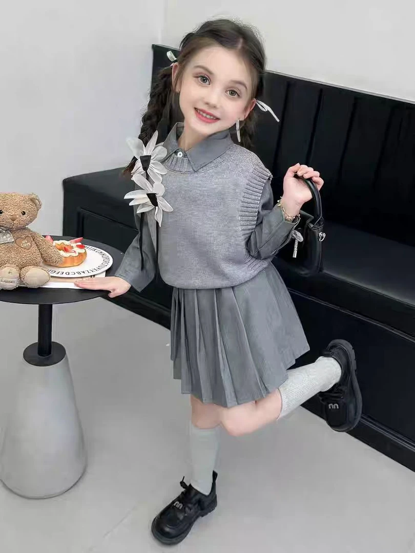 2025女童秋季新款卡通儿童秋装卫衣卫裤童装秋装套装两件套3014