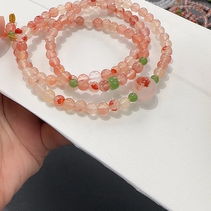 南红玛瑙未镶嵌手串5+