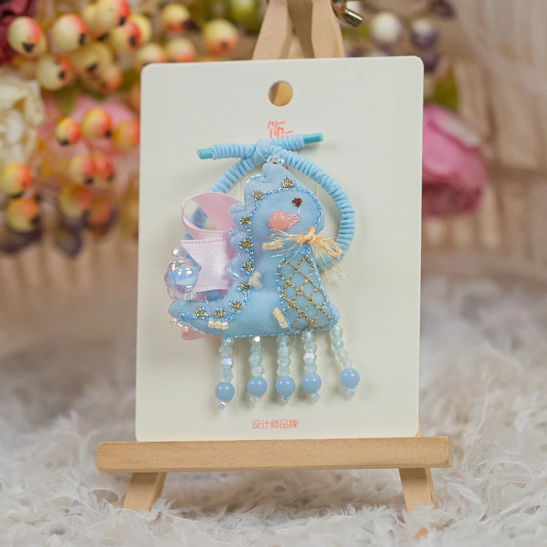 饰阿梁【上新价/限2单】3587 小恐龙皮筋头饰儿童小女孩发饰可爱