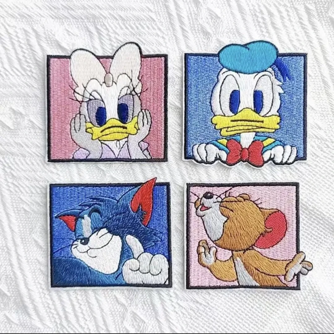 米奇布贴服装贴画唐老鸭贴布补丁贴棉袄猫和老鼠唐老鸭自粘二次元