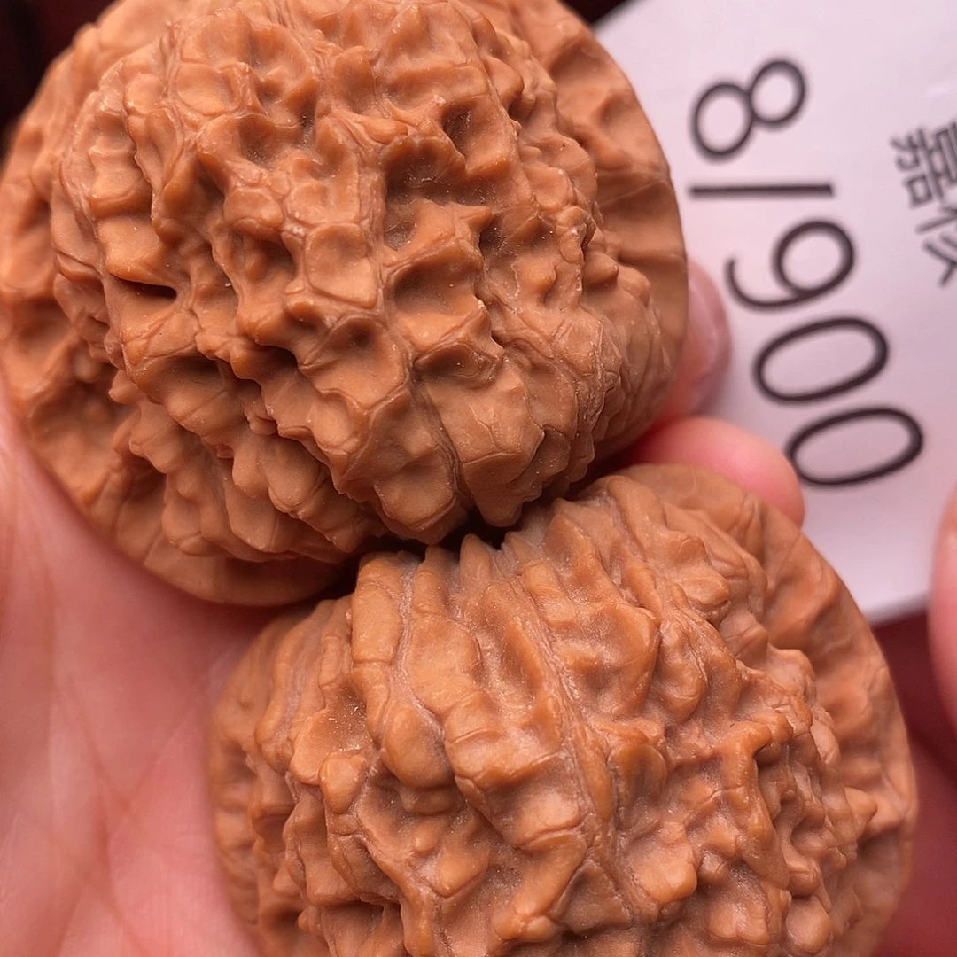 文玩核桃把件48官帽