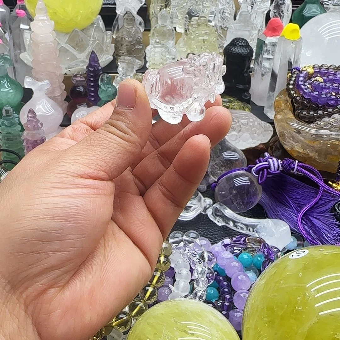 水晶未镶嵌车挂摆件