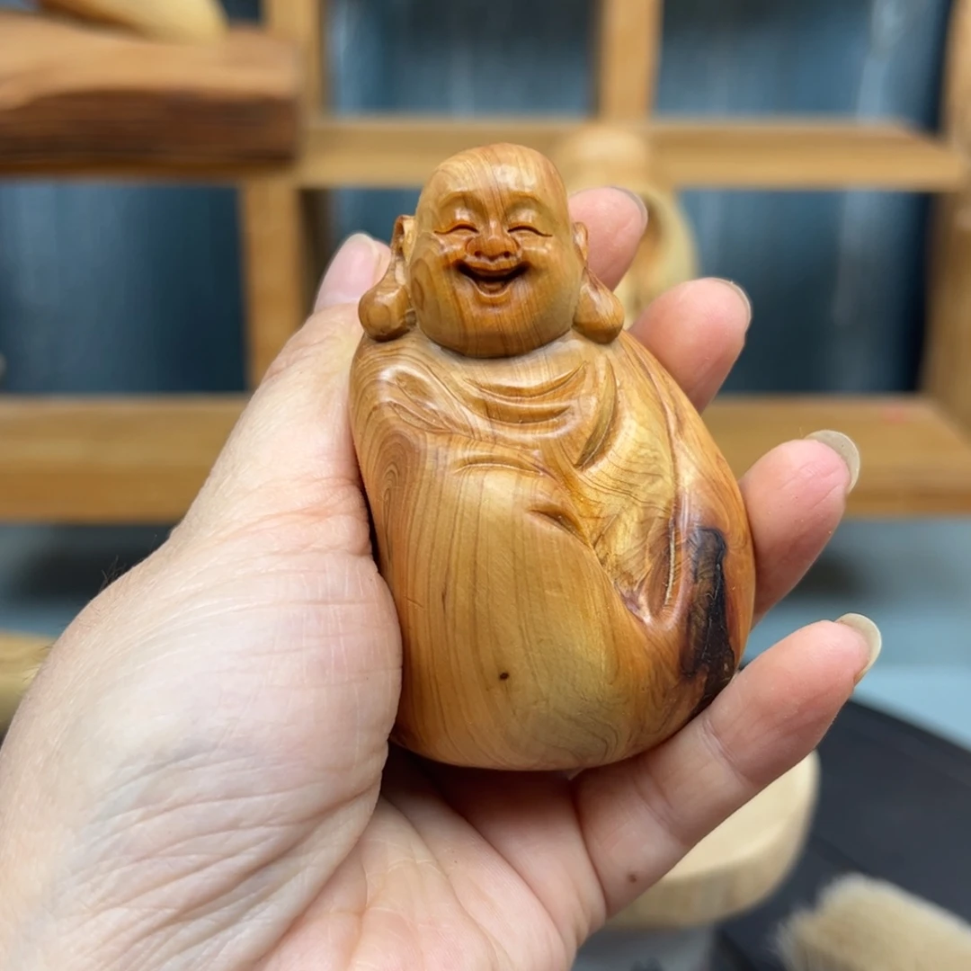 木崖柏木摆件手把件