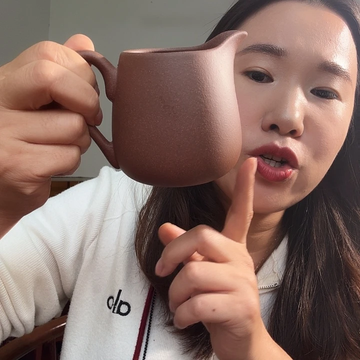 茶壶紫砂紫泥底槽青公道杯260cc