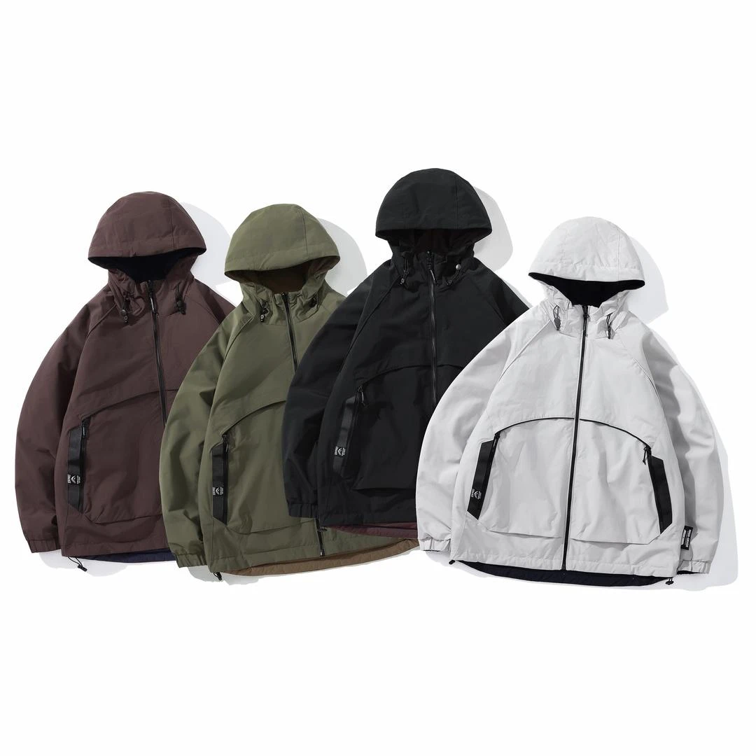 【双面可穿】秋冬机能双面穿保暖软壳冲锋外套工装棉服男士