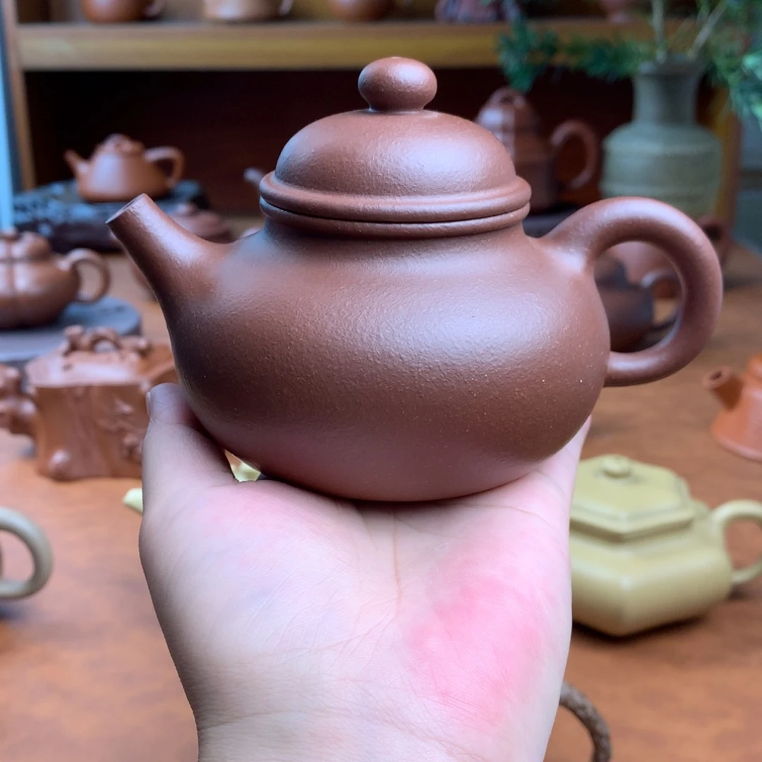 再***煌茶壶紫砂半手工精品原矿