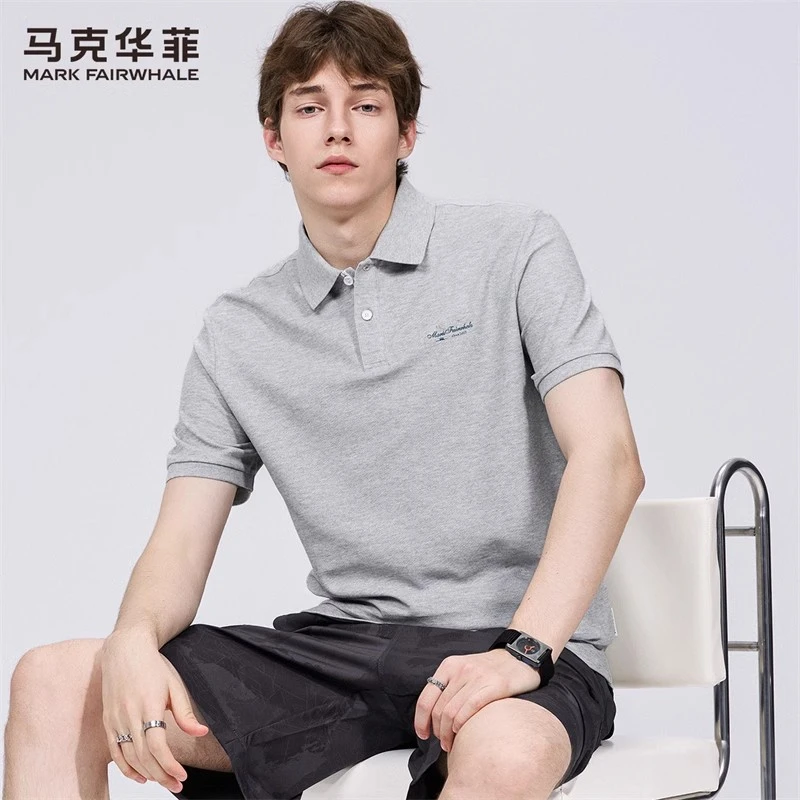 马克华菲7A抗菌短袖Polo衫男2025夏季新款高级感潮流百搭翻领T恤