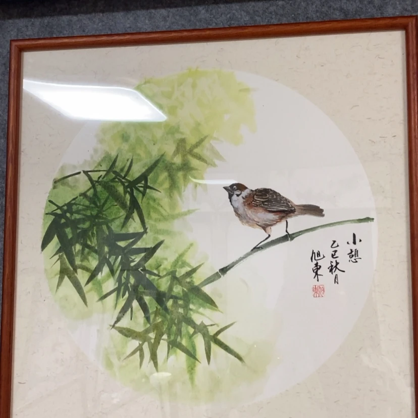 【闪购商品】国画手绘国画带框52.52
