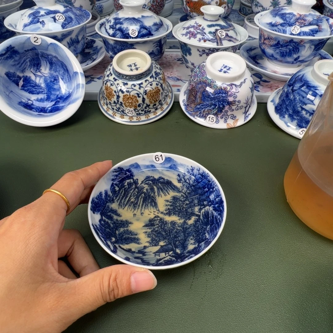 景德镇纯手工纯手绘茶具木木61