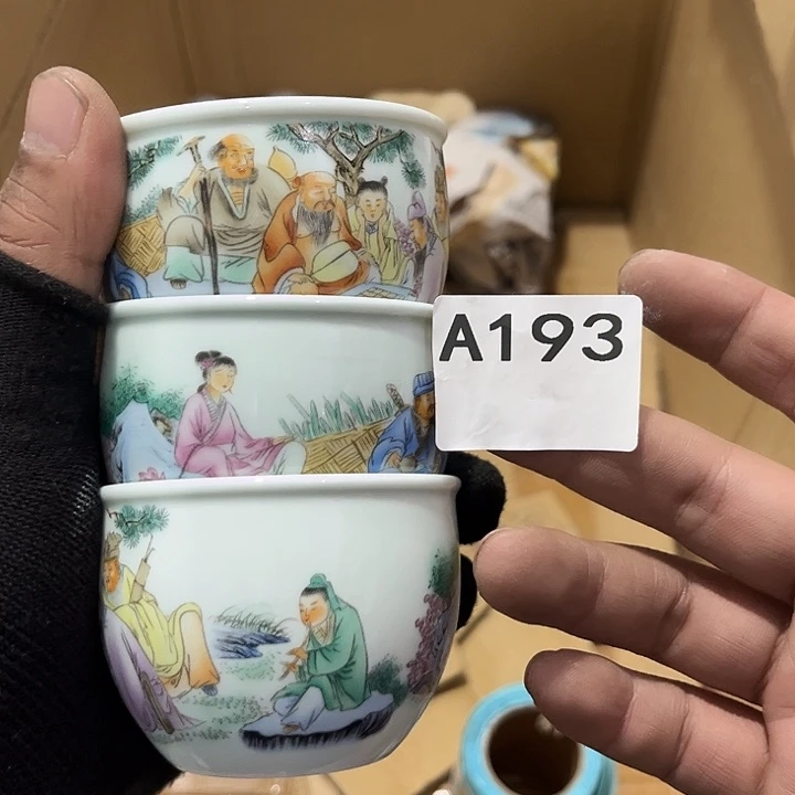 瓷片茶摆件工艺品摆件666