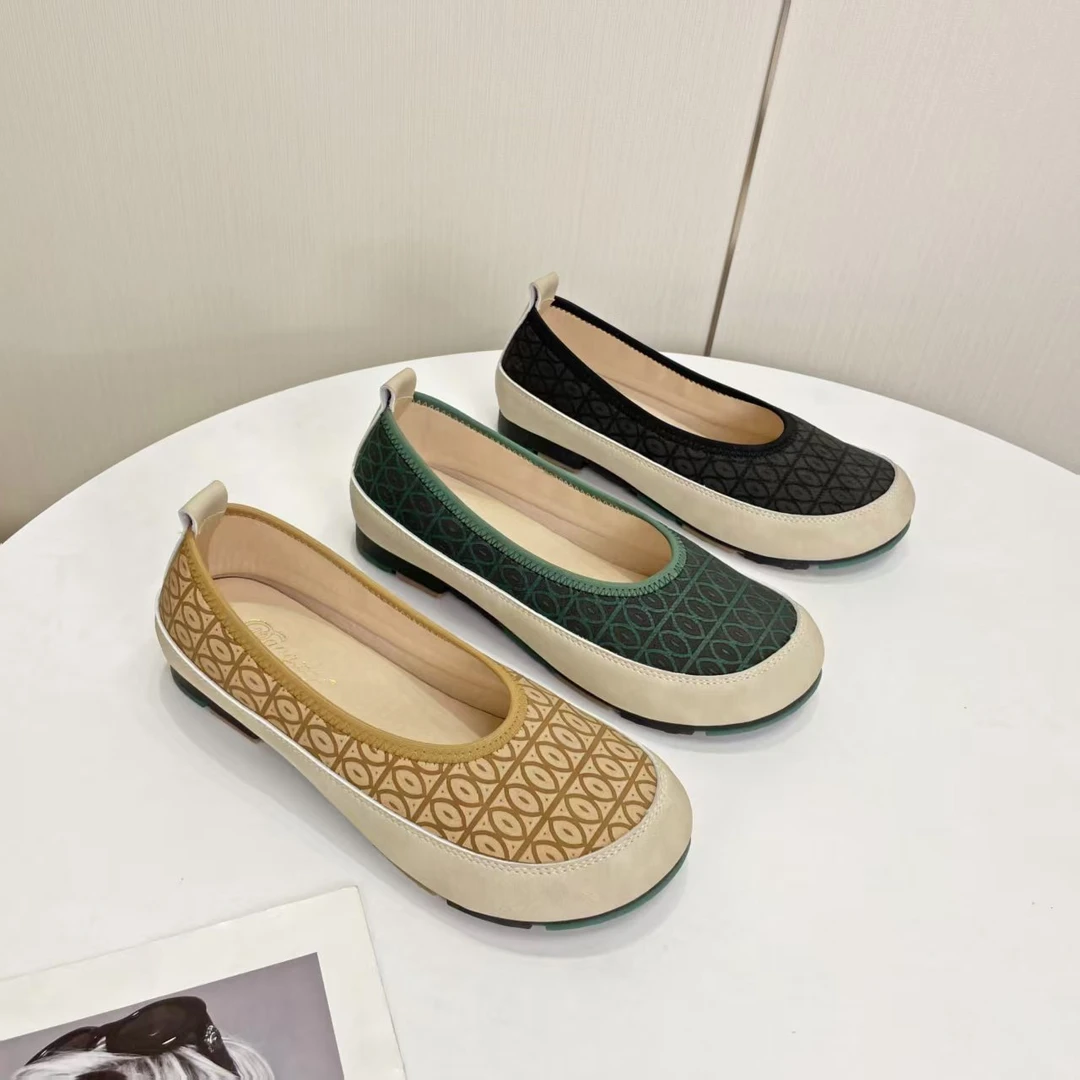 2629-1A软底百搭小香风豆豆鞋一脚蹬单鞋仓