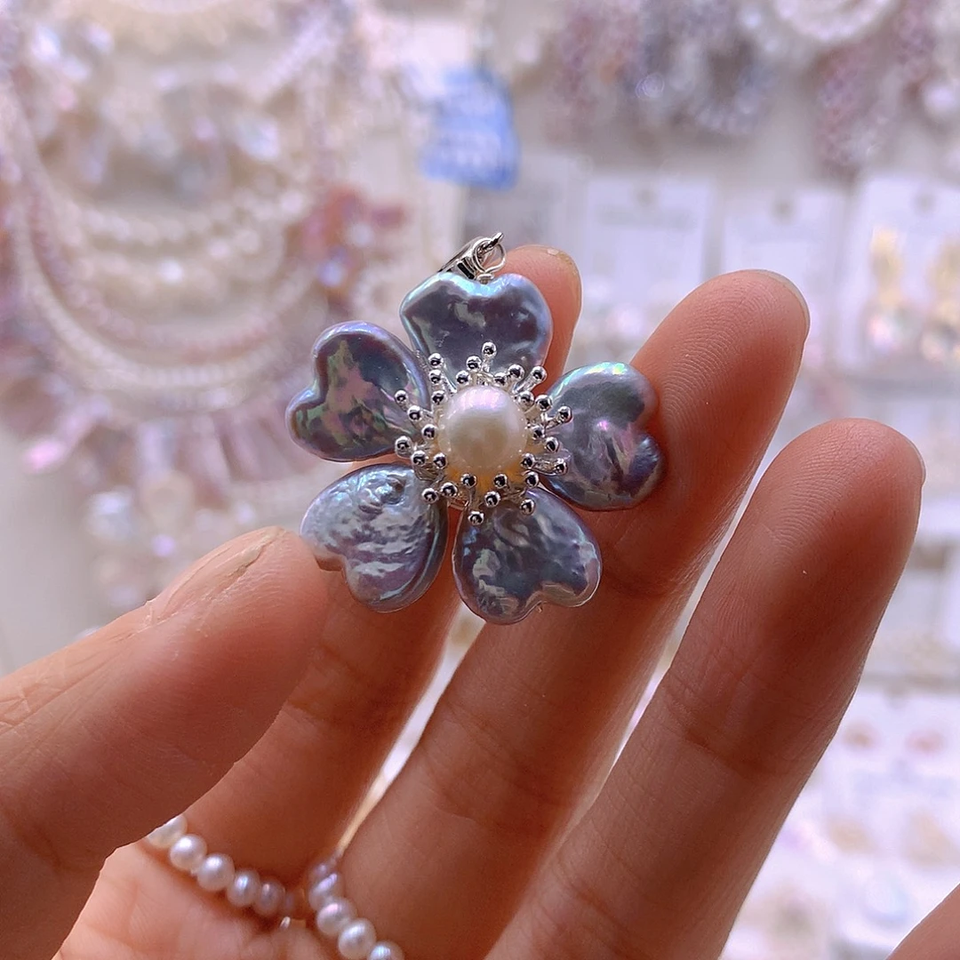 小***巫耳饰未镶嵌淡水珍珠吊坠