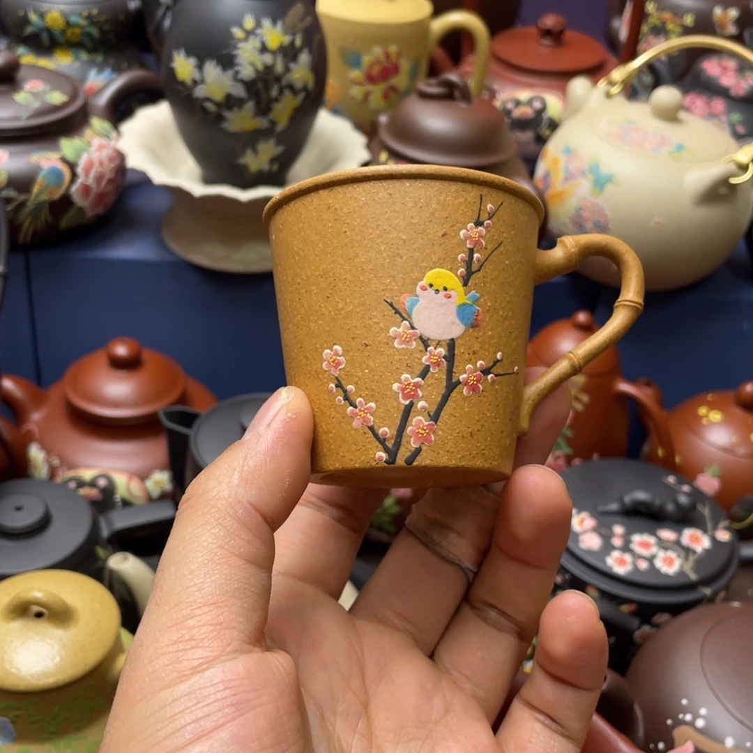茶杯红泥紫砂主人杯100cc