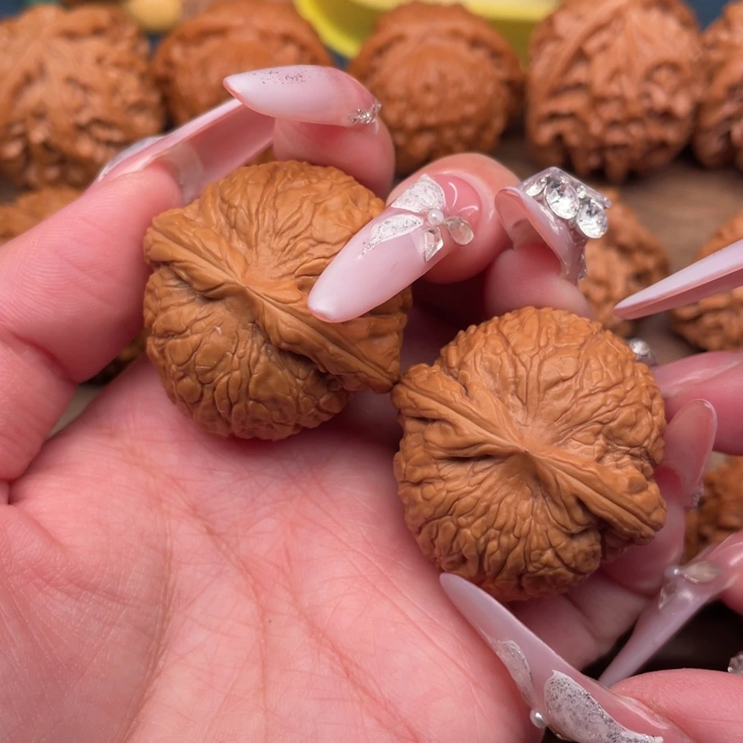 把件文玩核桃全品毕业粗棱肉球乾隆磨37.5