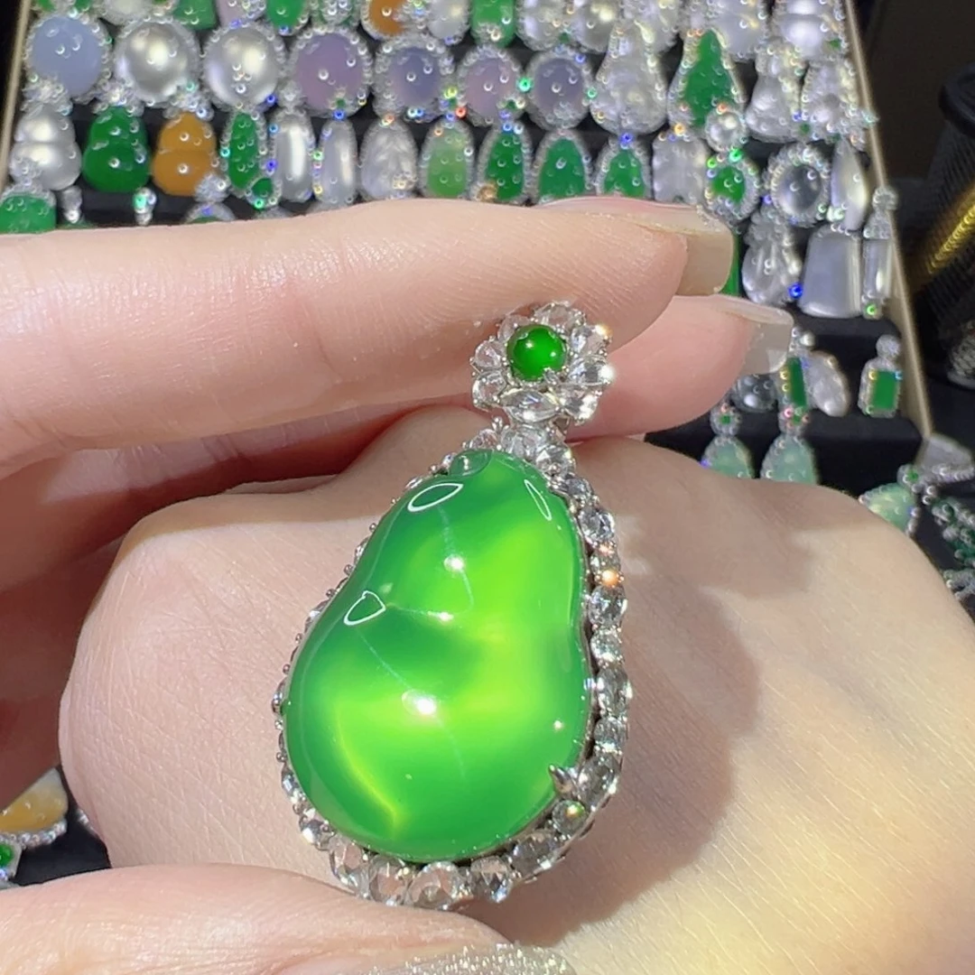 玛瑙/玉髓颈饰银S925镶嵌