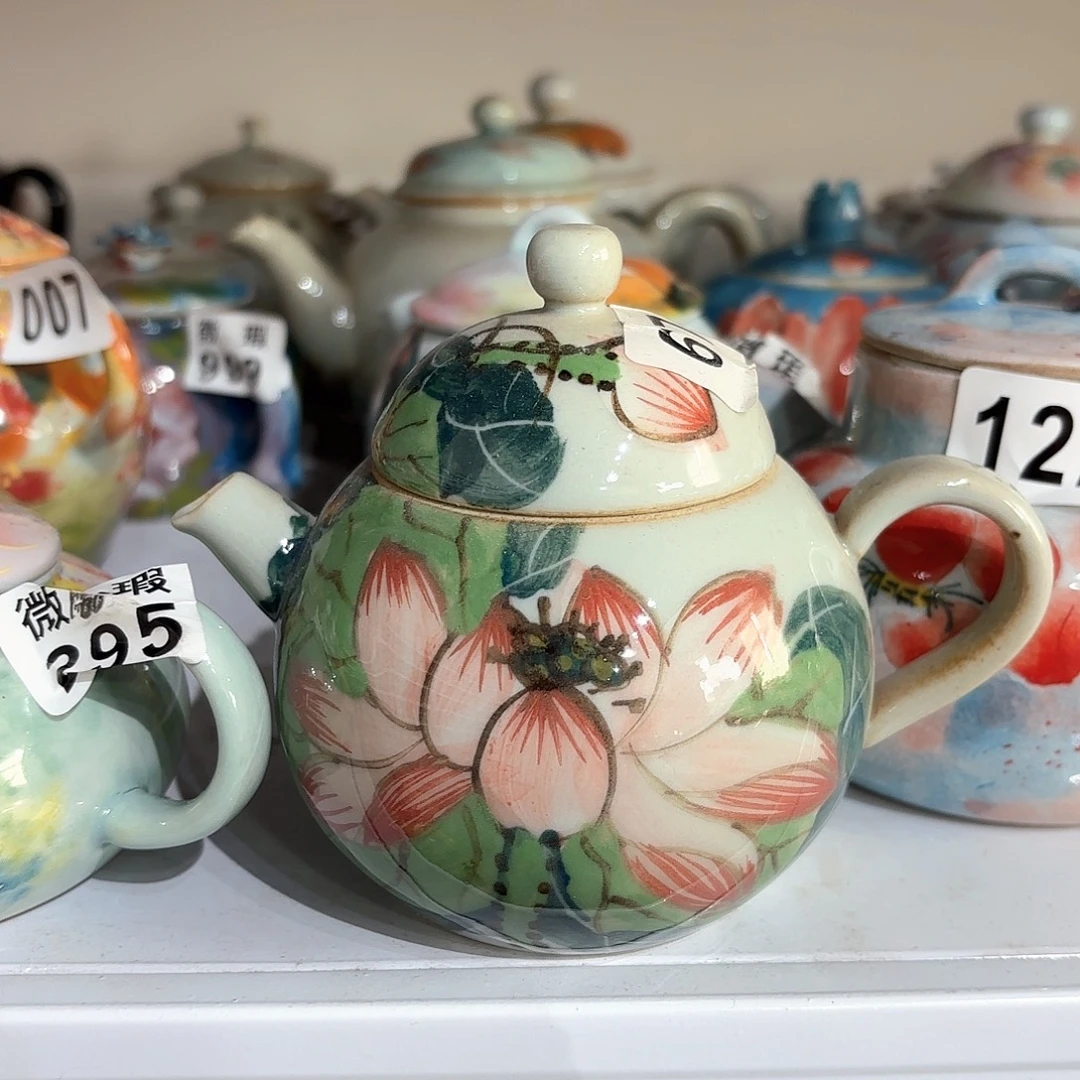 景德镇手绘高温釉下彩陶瓷茶具