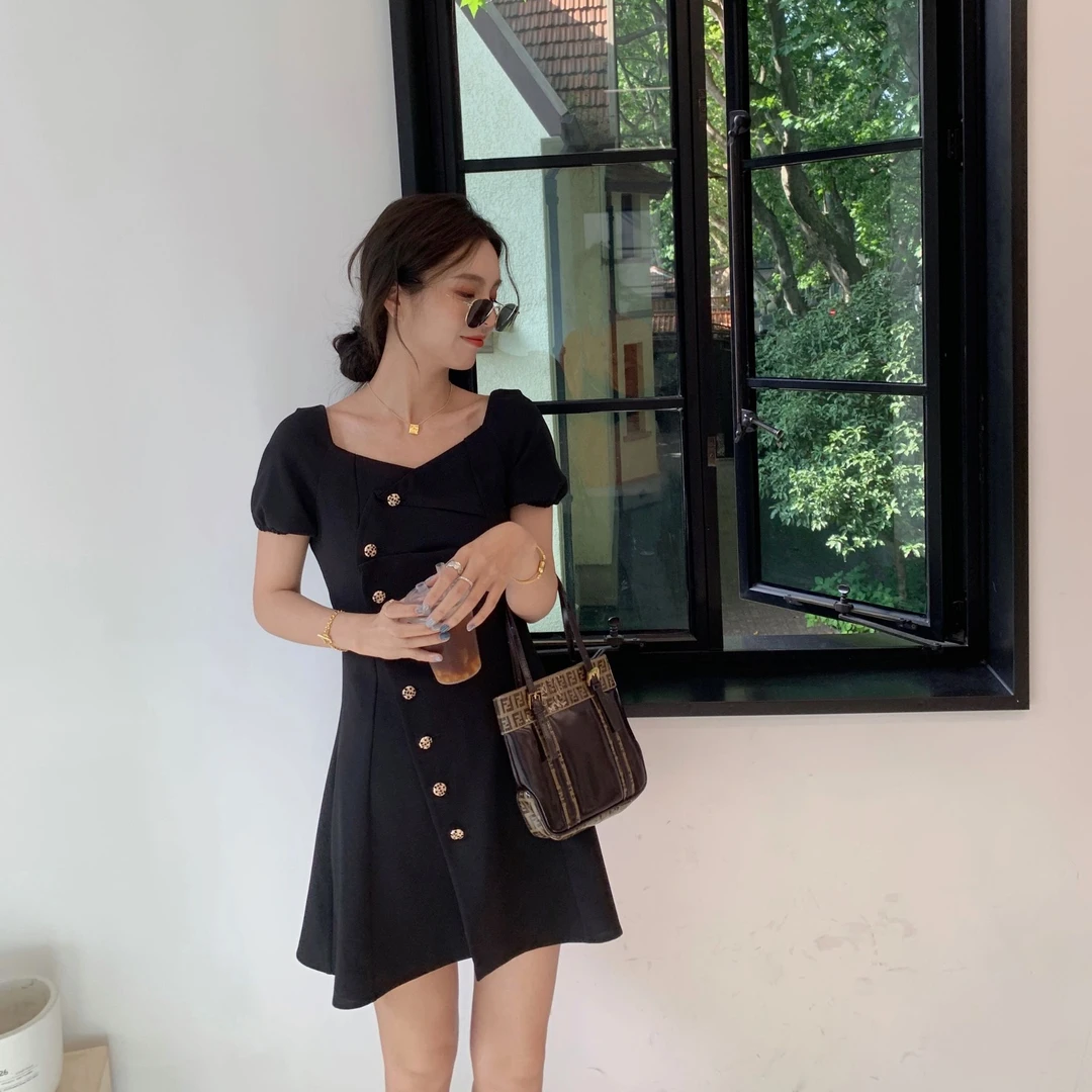 ASM ANNA◆午后名媛~设计感复古连衣裙A6436