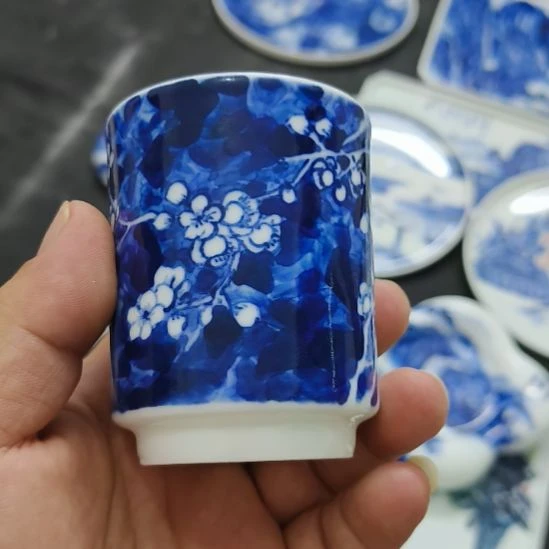 不***冷瓷片景德镇瓷器手工手绘