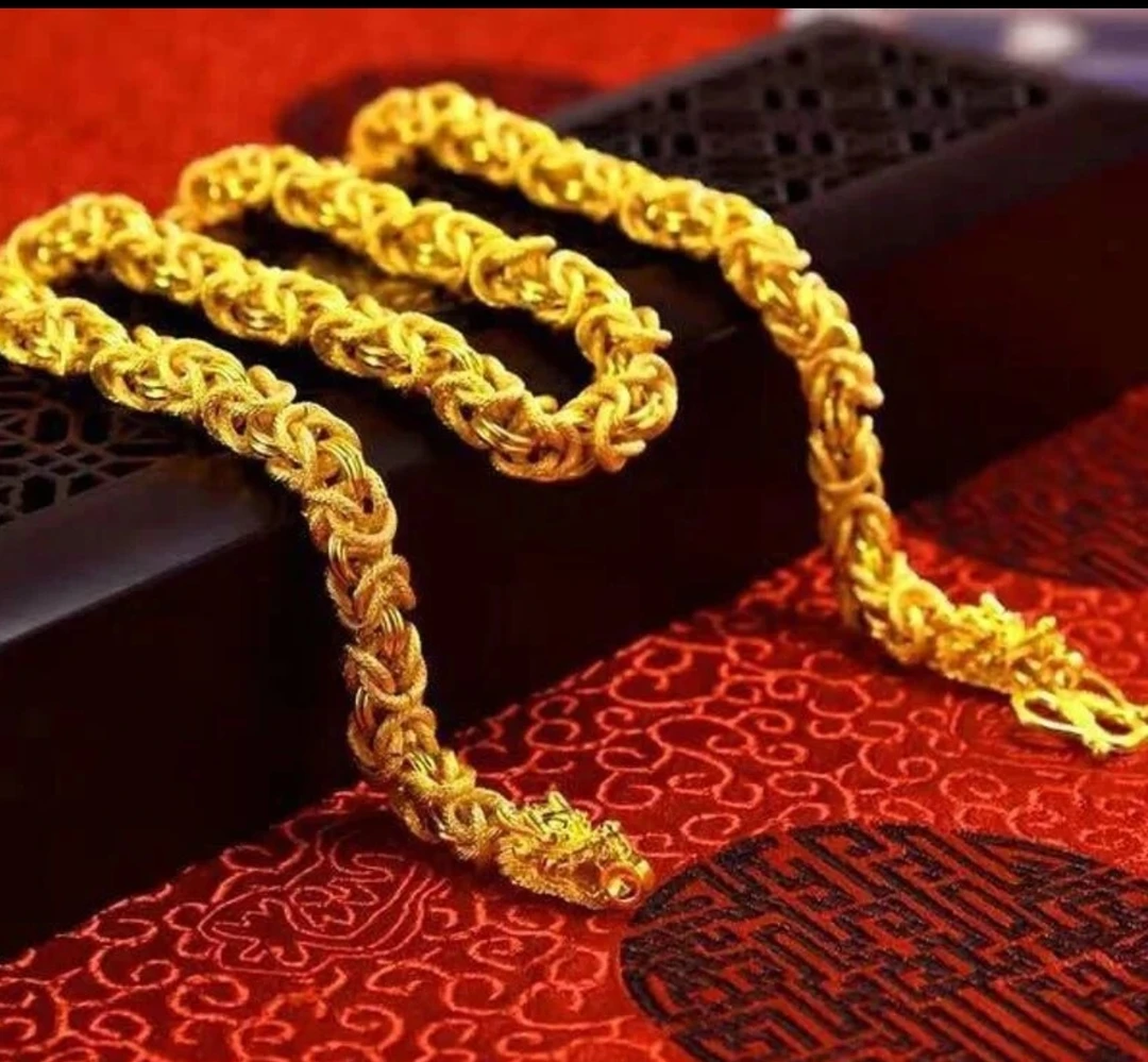 原创设计经典磨砂龙骨项链