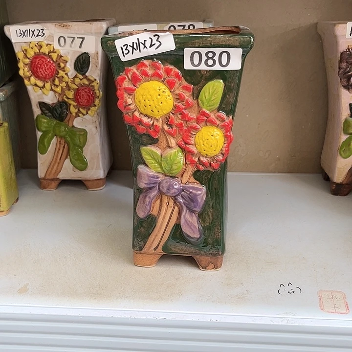 紫砂花盆粗陶材质多肉花盆