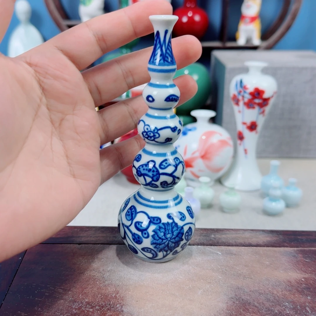 陶瓷手工小花器摆件
