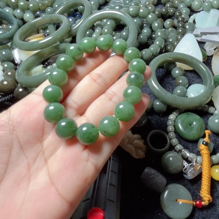 手串未镶嵌和田玉（碧玉）第***毛13