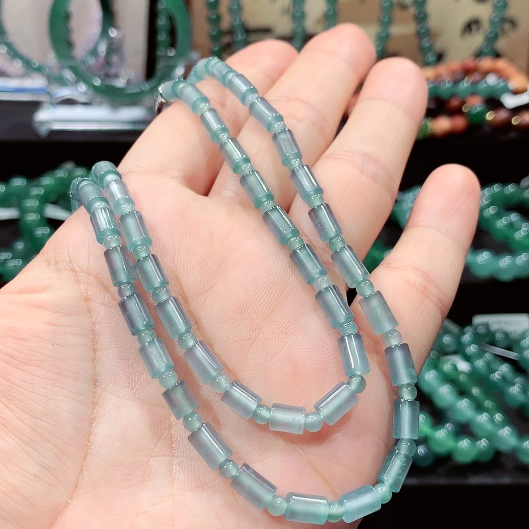 翡翠未镶嵌手链卡4.6