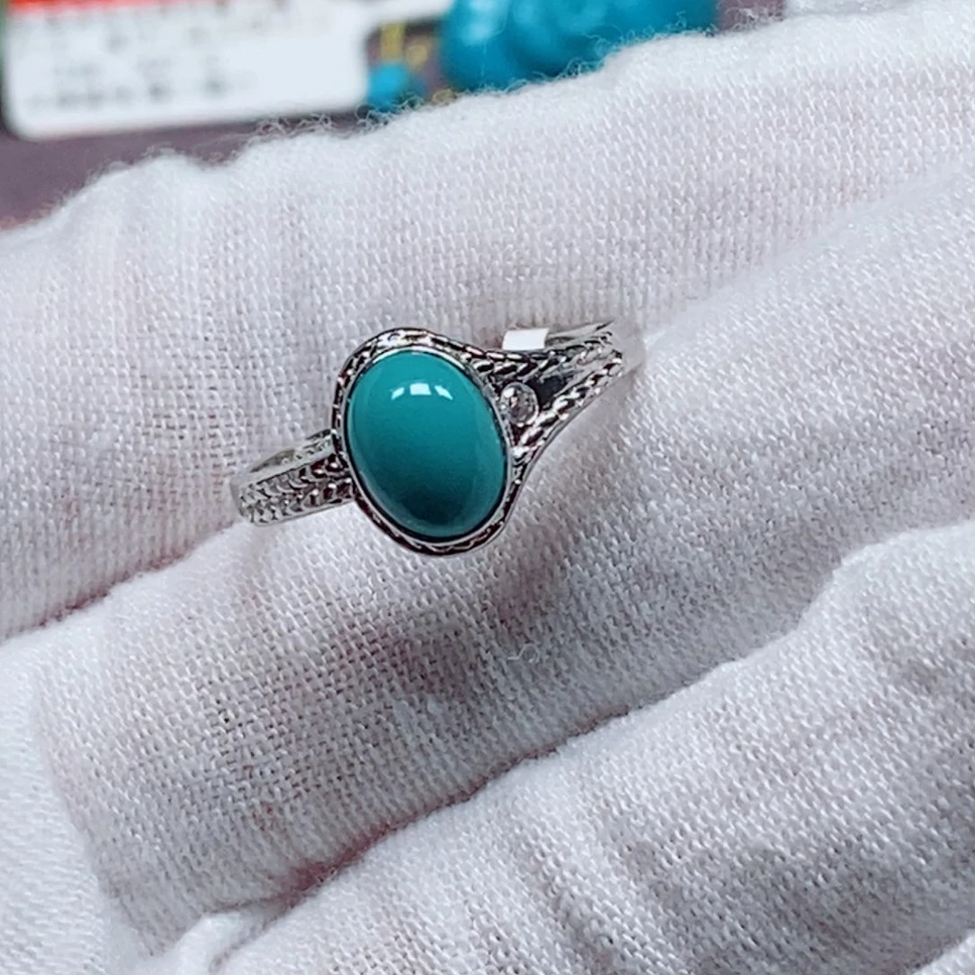 银S925镶嵌绿松石珠宝奇石