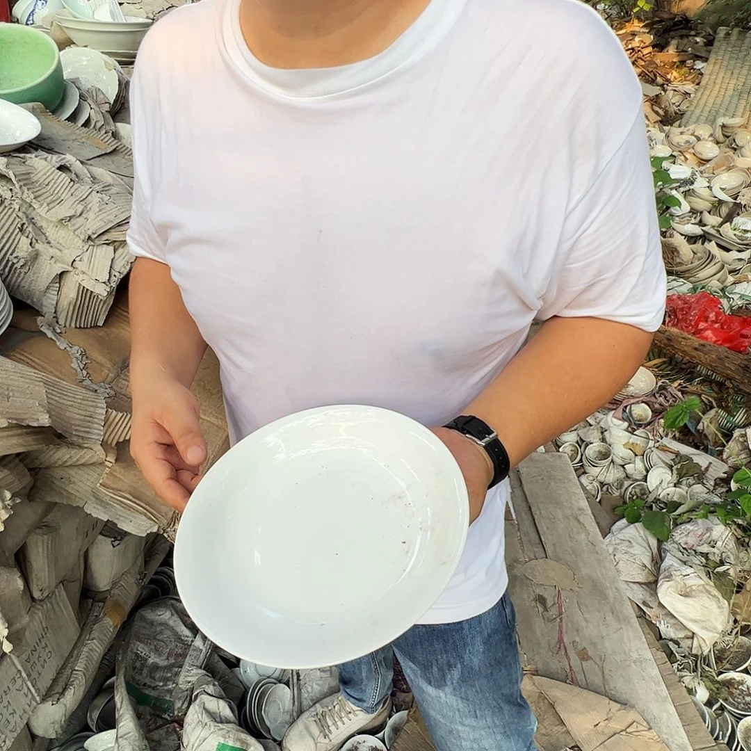 瓷片景德镇陶瓷8寸窝盘6只