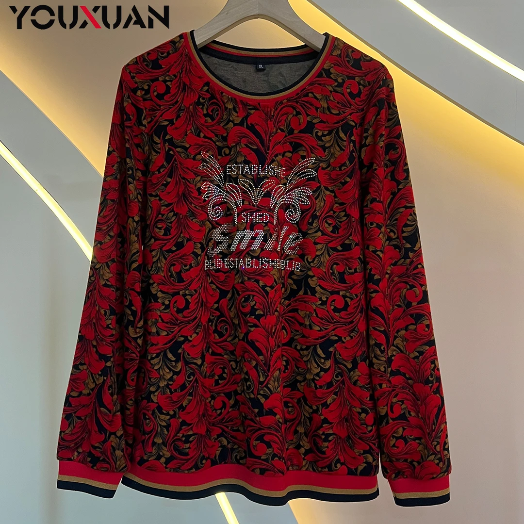 【初秋】2023秋冬百搭韩版上衣时尚休闲宽松长袖圆领女士小衫39151.