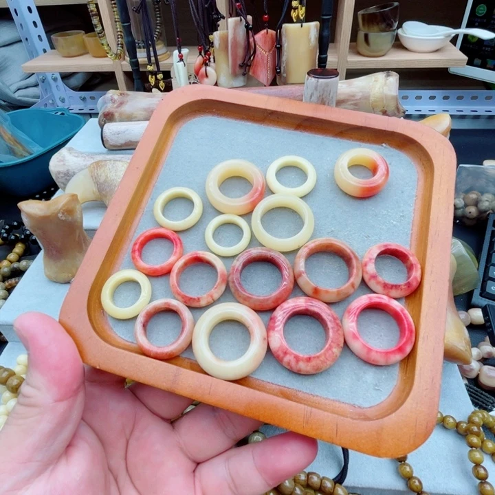 木骨料跑环 尾戒 吊坠