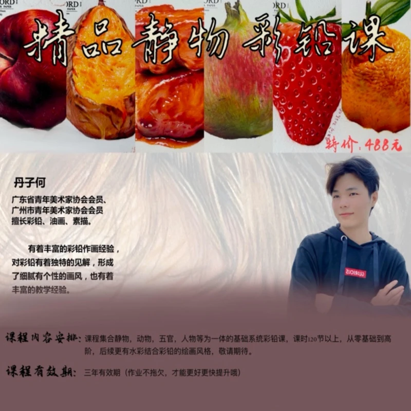 丹子何-零基础到高级彩铅系统课