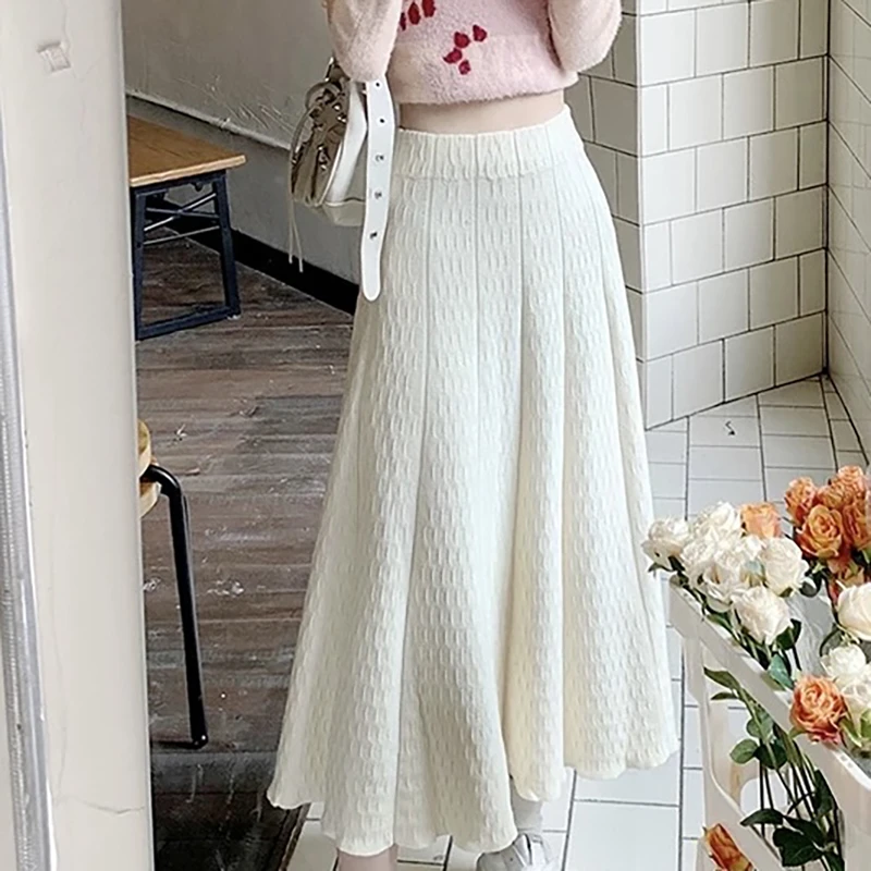 欣儿优选●纯白鱼尾高腰半身裙时尚休闲气质百搭Q4BSQ7102A