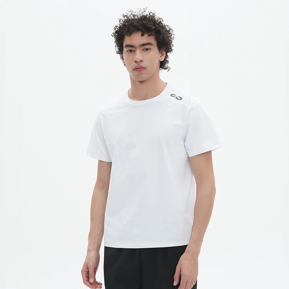 迪桑抗菌茶树油激光打孔速干T恤0602