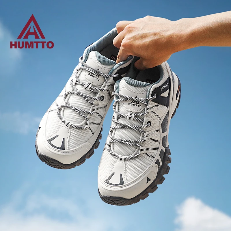 HUMTTO/悍途户外登山鞋男轻便专业防滑网面透气运动旅游徒步鞋