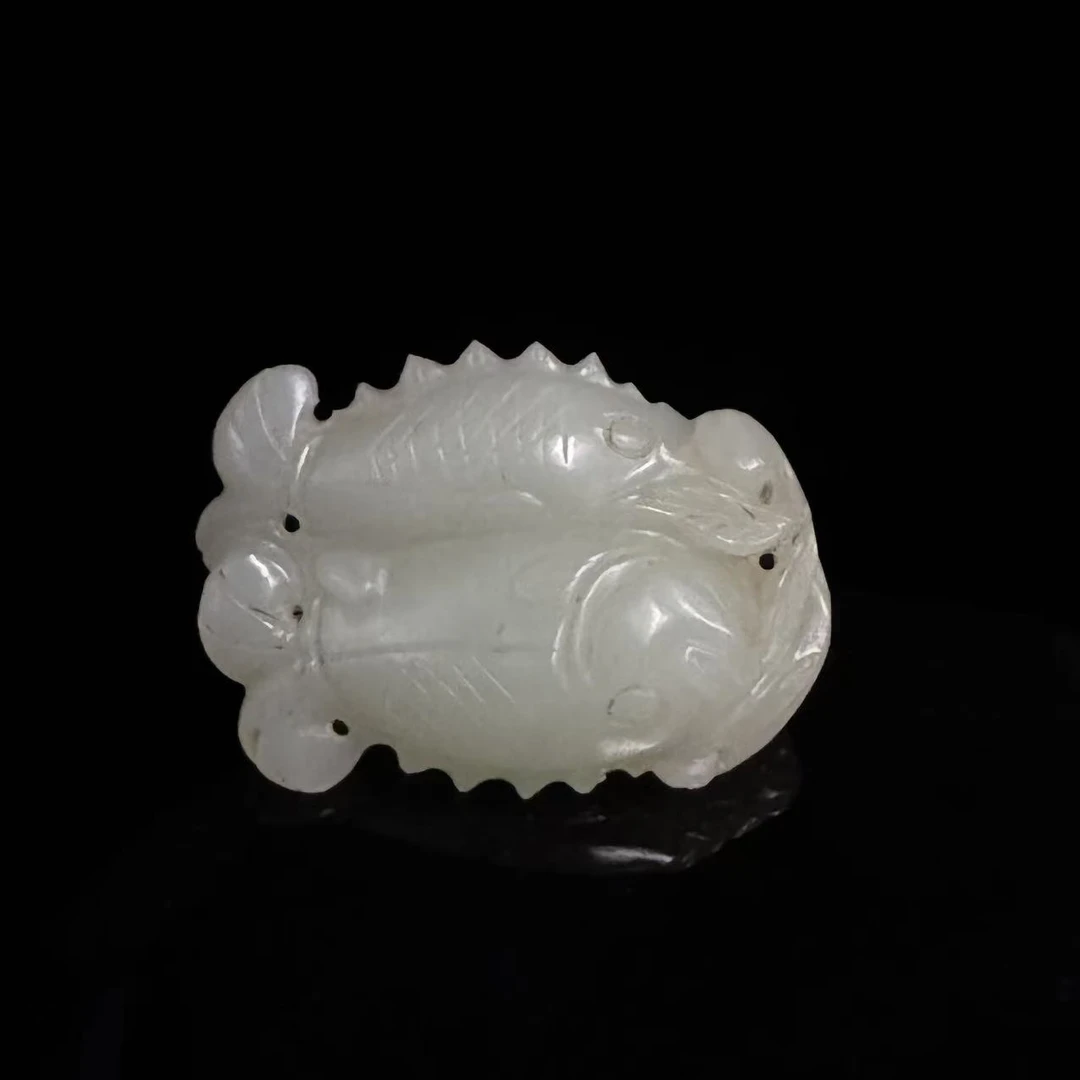 LOT.21/20世纪前期和田玉双鱼佩/RC121139
