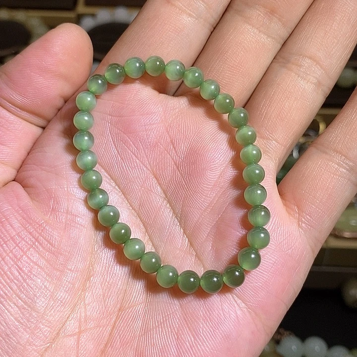 【闪购商品】未镶嵌手串和田玉（碧玉）