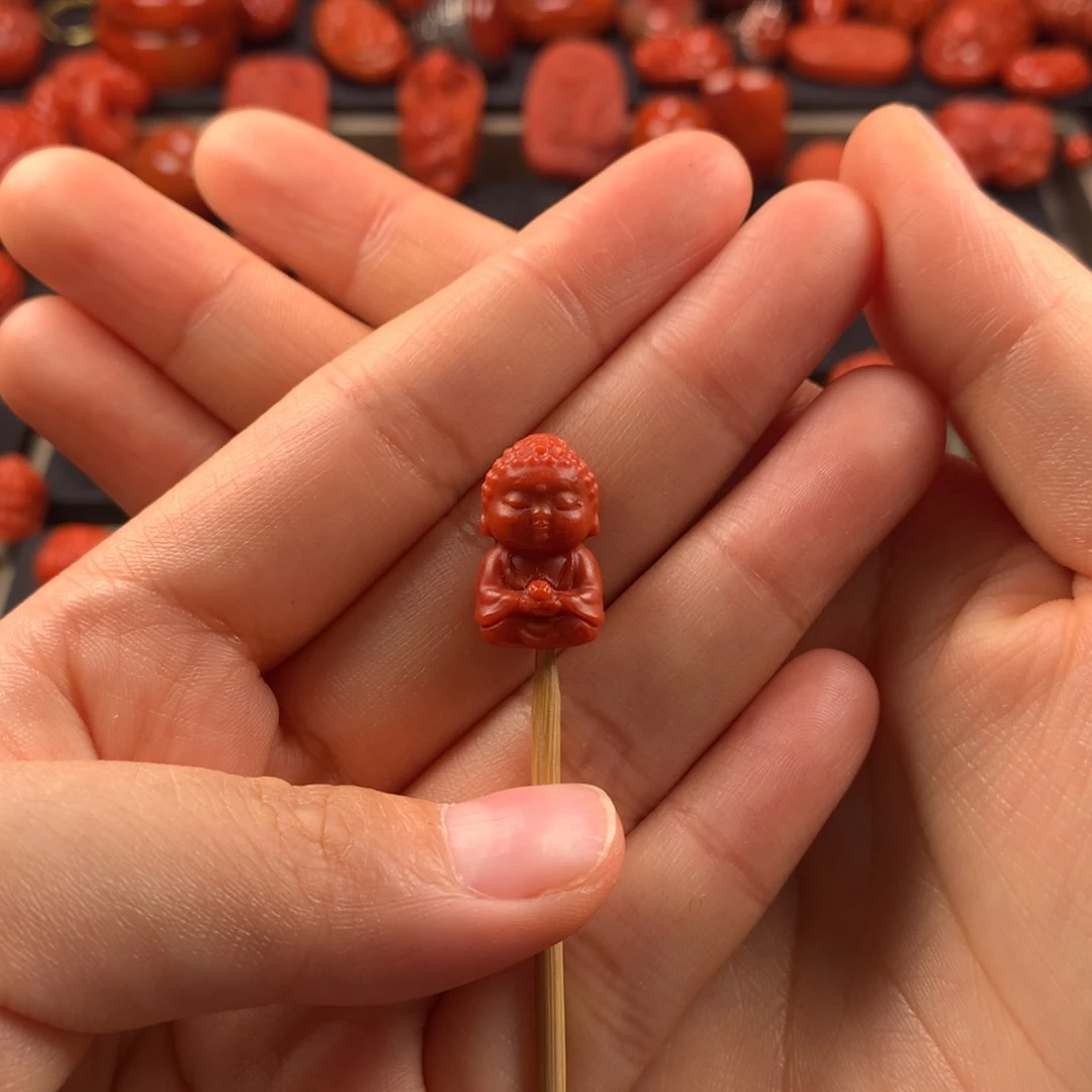 南红玛瑙宝宝佛11MM+未镶嵌