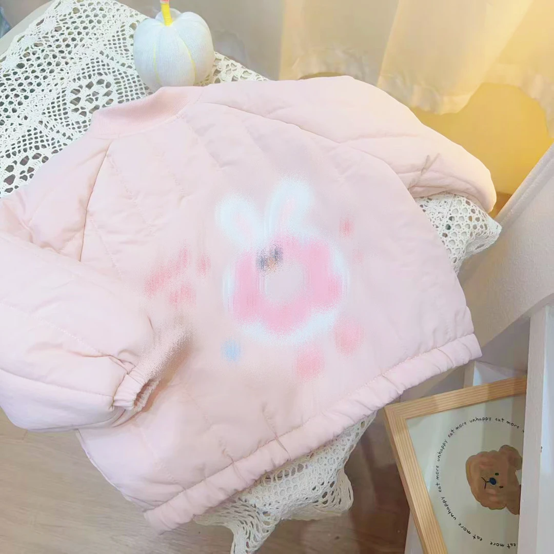 女童粉色甜甜圈卡通夹棉外套（YX-XD0001-冬A）汉服