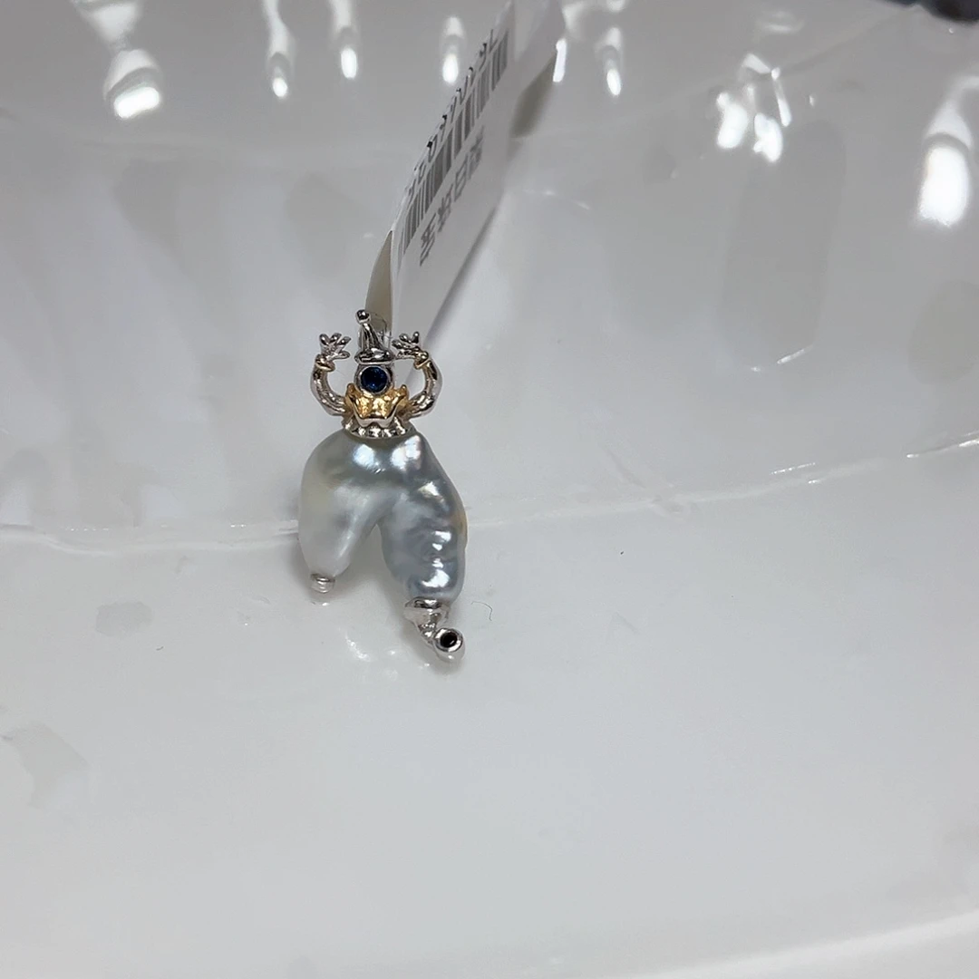 海水珍珠颈饰银S925镶嵌