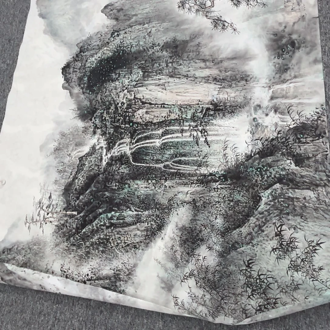 极***愚国画绘画作品多次参加全国美展