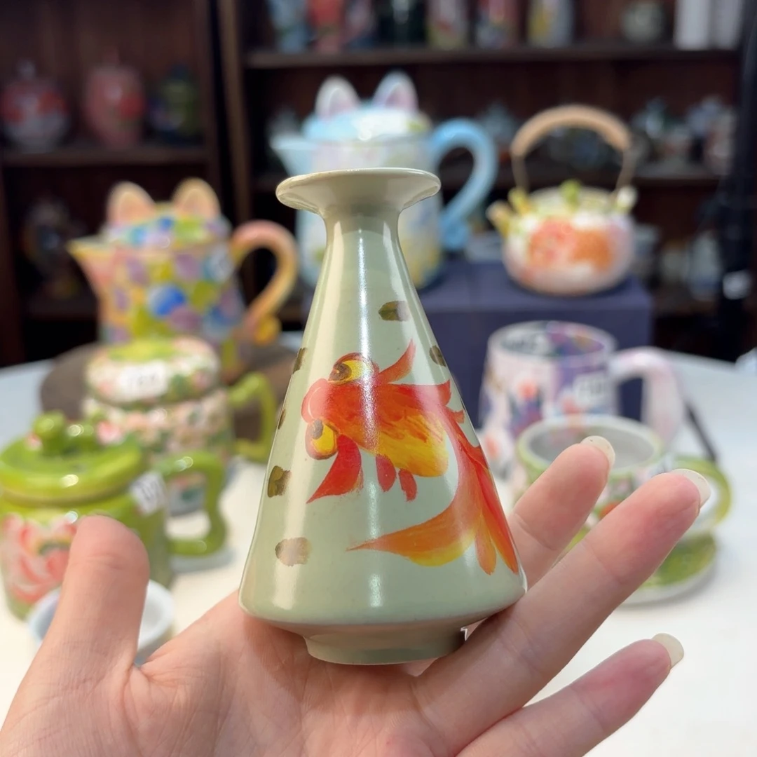 景德镇手绘高温釉下彩陶瓷茶具