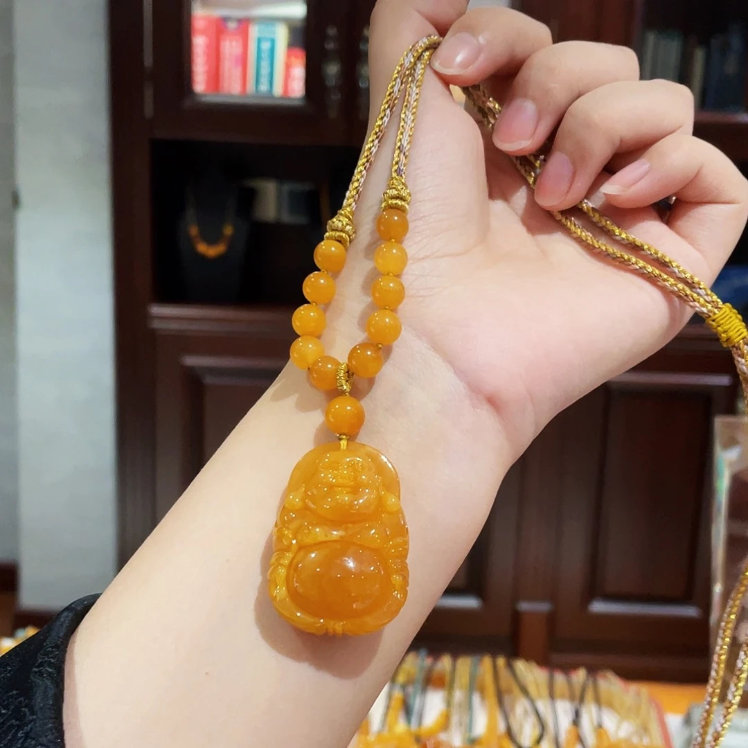 未镶嵌蜜蜡手链手串