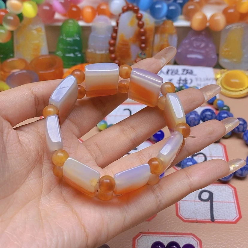 【闪购商品】玛瑙/玉髓颈饰未镶嵌美**霞