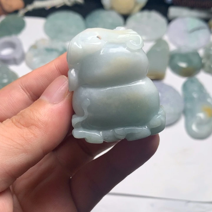 翡翠未镶嵌颈饰葫芦21