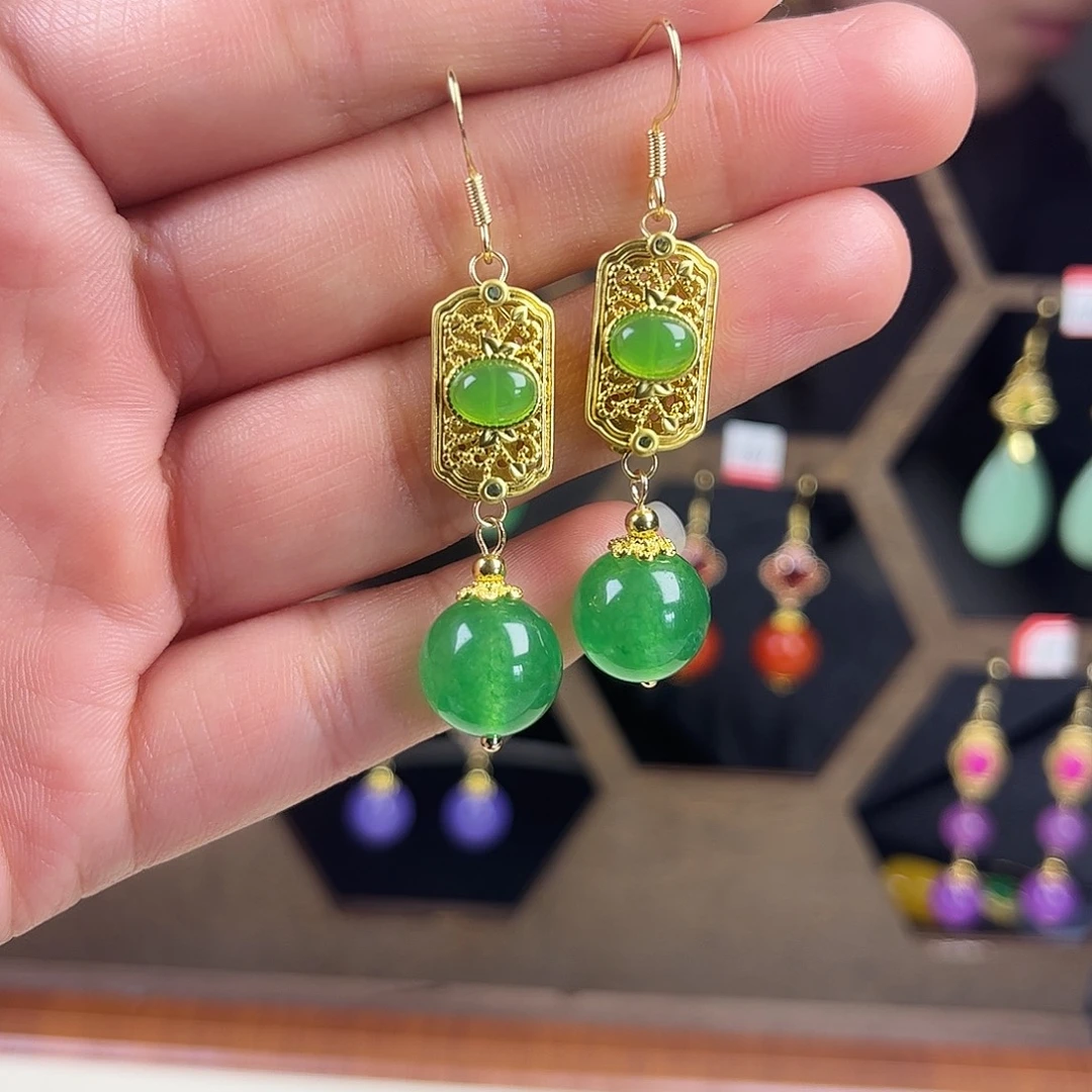 锆石合金925银耳饰