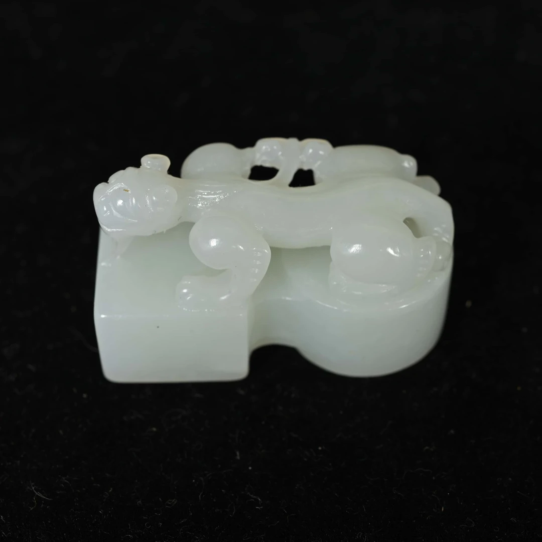 清代螭龙纹双联印坯/DC.024466/集萃斋